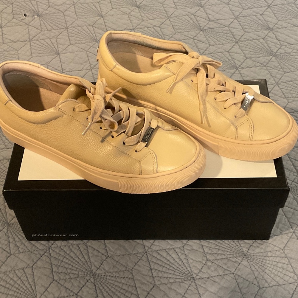 J Slides Women's Cream Sneakers